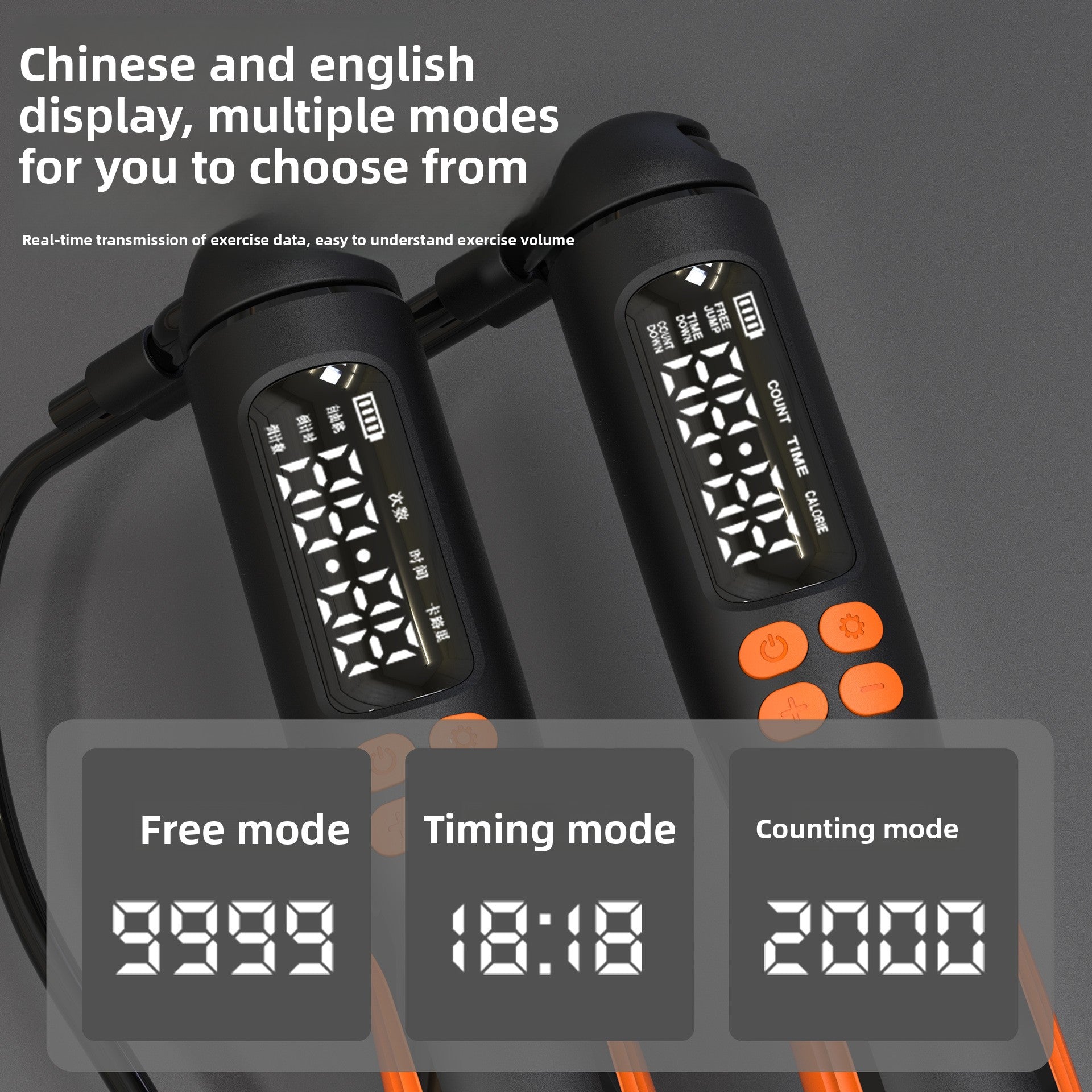 Smart Digital Jump Rope – Cordless & Corded Fitness Trainer