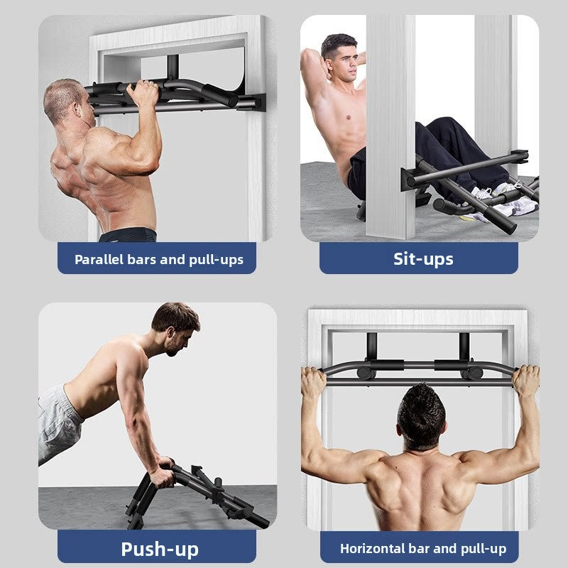 Doorway Pull Up Bar For Home – No-Drill, Adjustable Fit
